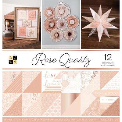 DCWV Paperpad 12x12 - Rose Quartz